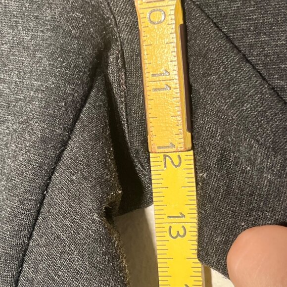 Chicos Premiere Ponte Faux Pocket Gray Pants Size 2/USM12 Short Stretch Comfort - Picture 12 of 14